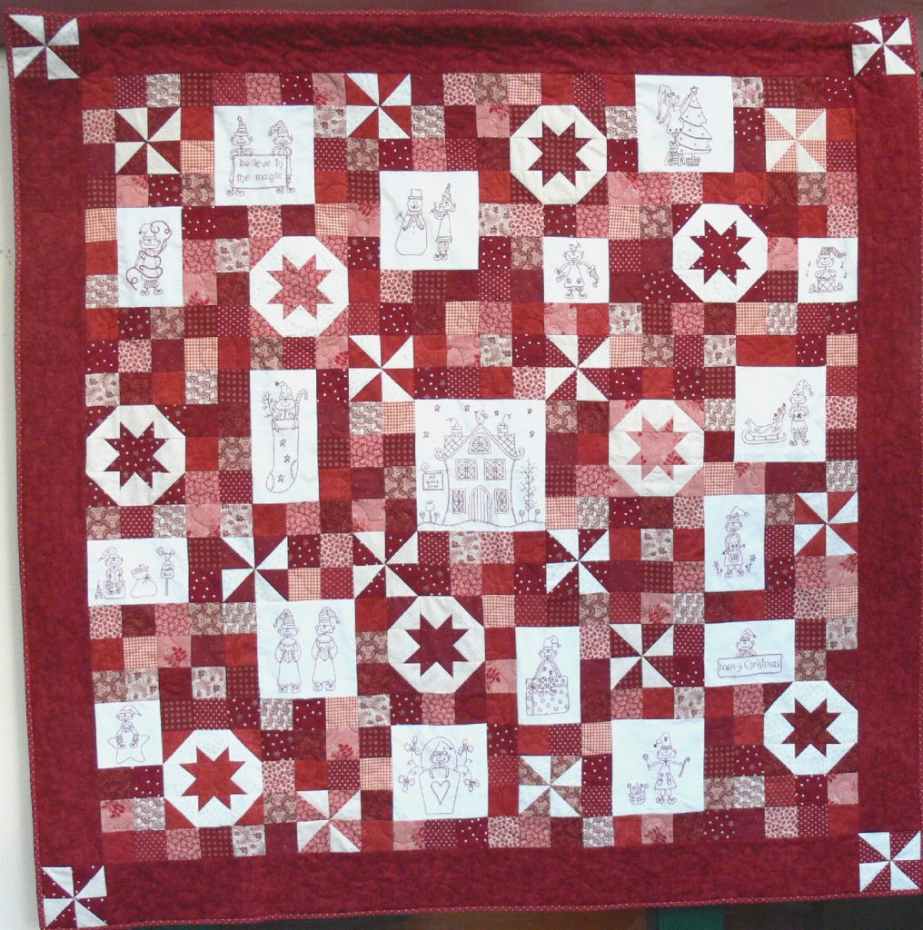GAIL PAN BUSY LITTLE CHRISTMAS ELVES PATTERN
