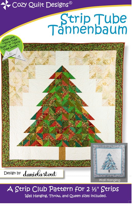 COZY QUILT DESIGNS STRIP TUBE TANNENBAUM PATTERN