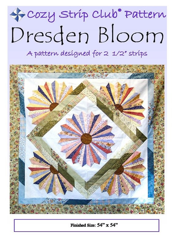 COZY QUILT DESIGNS DRESDEN BLOOM PATTERN