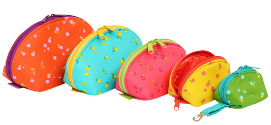 BY ANNIE CLAM UP ZIPPERED POUCHES