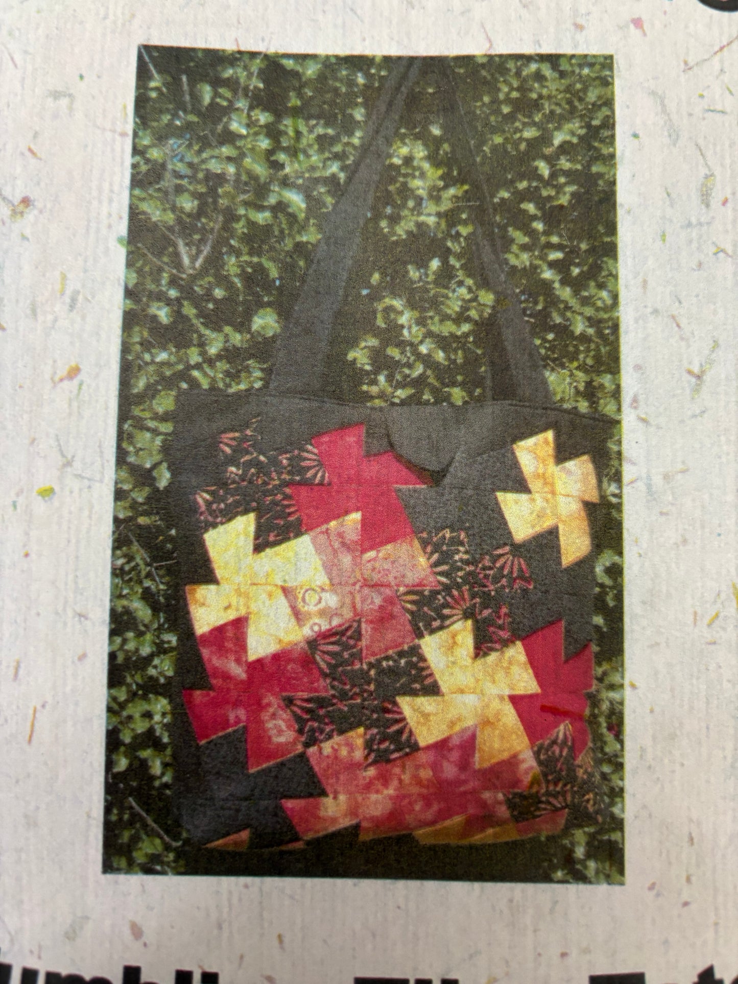 CADD COTTAGE TUMBLING TILES TOTE PATTERN