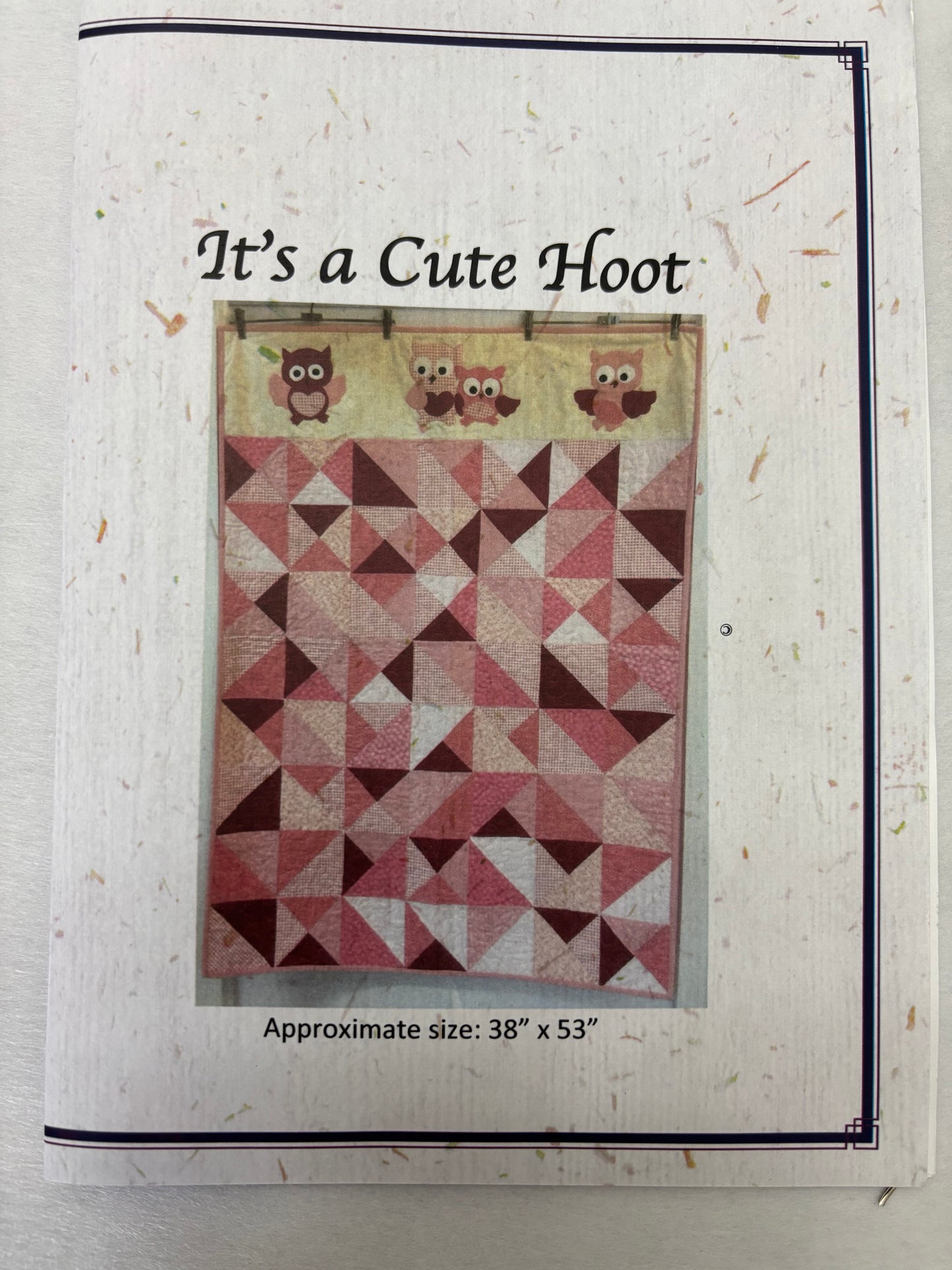 CADD COTTAGE IT'S A CUTE HOOT PATTERN