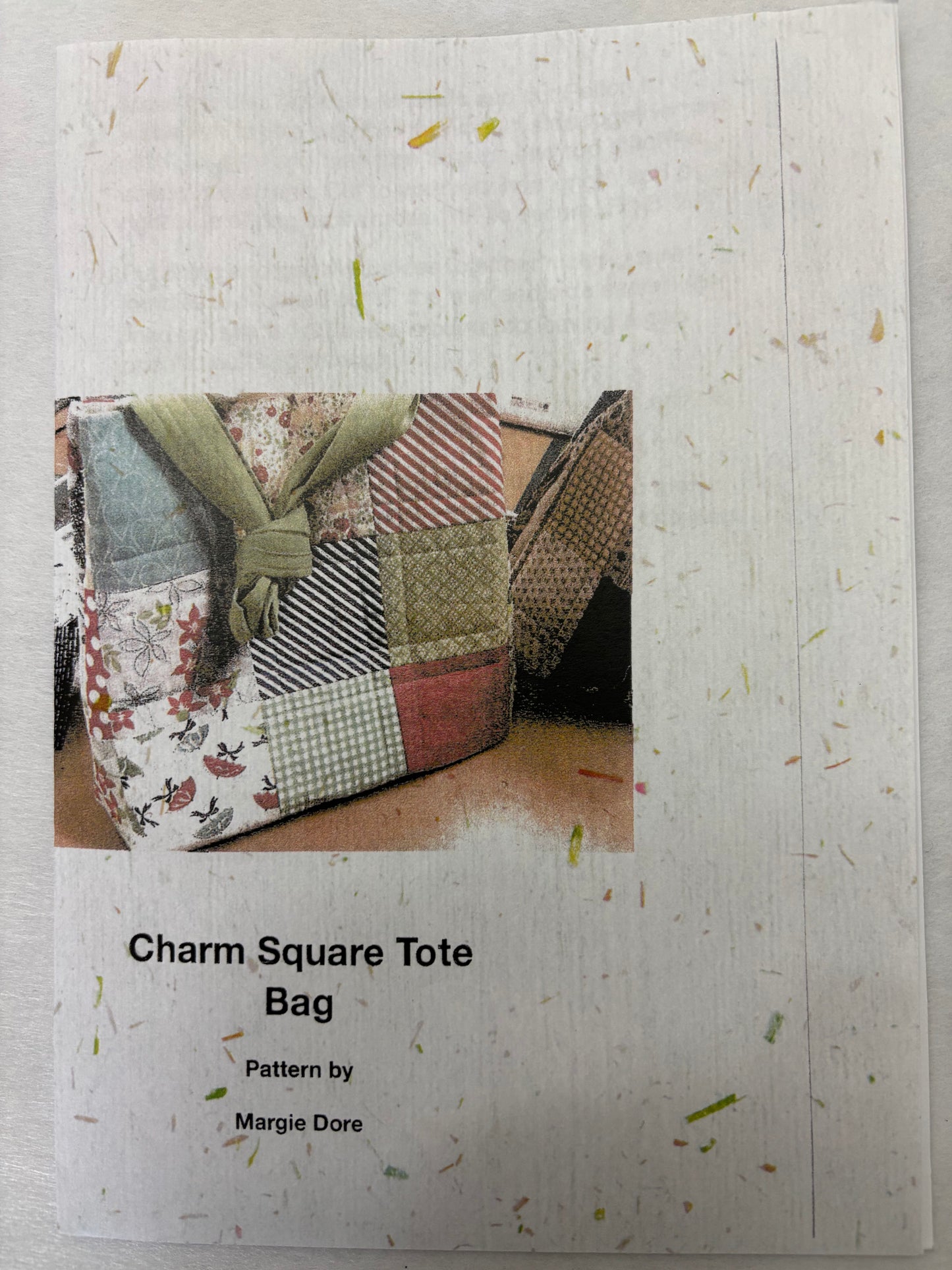 CADD COTTAGE CHARM SQUARE TOTE BAG PATTERN