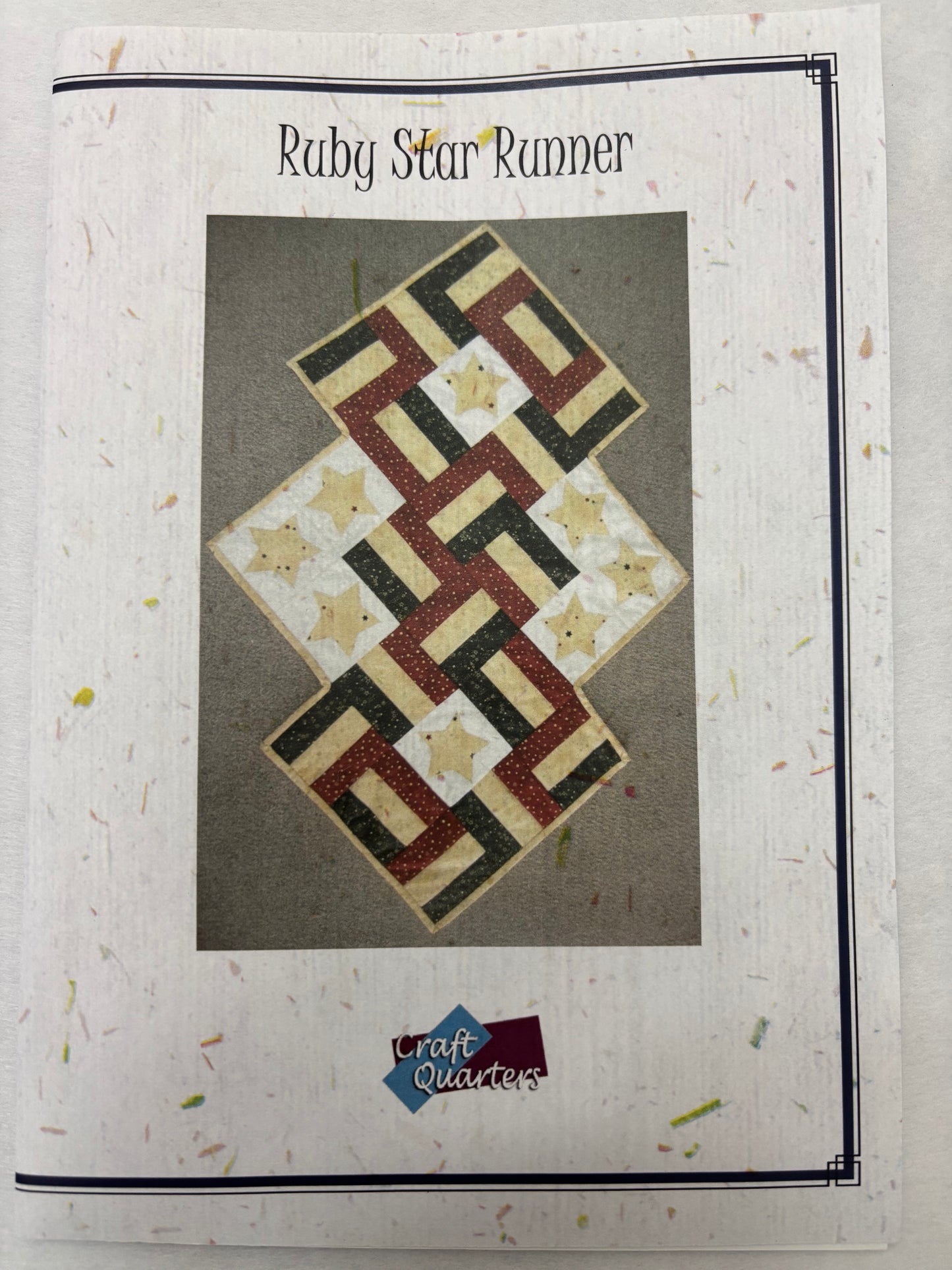 CADD COTTAGE RUBY STAR RUNNER PATTERN