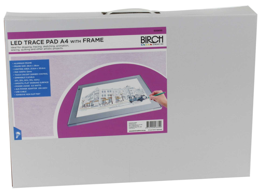 TRACE PAD LED WITH FRAME A4