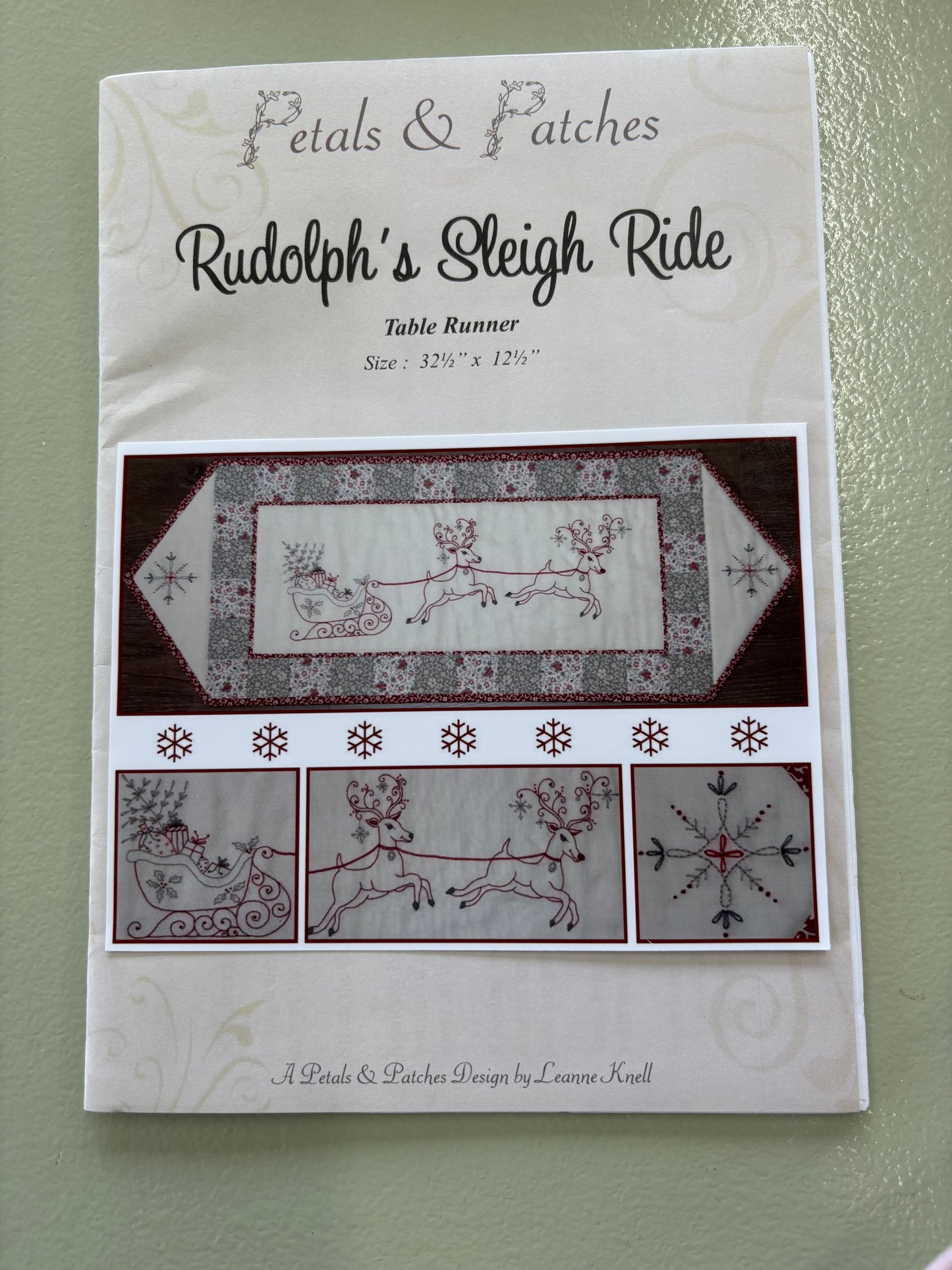RUDOLPH'S SLEIGH RIDE TABLE RUNNER