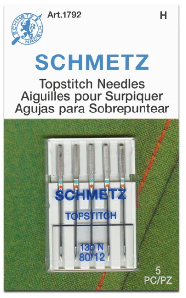 SCHMETZ NEEDLES TOP STITCH 80/12