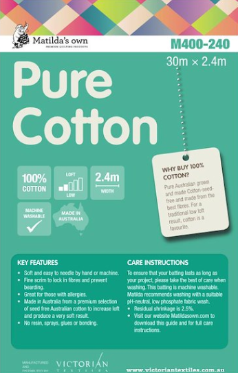 WADDING COTTON 2.4M