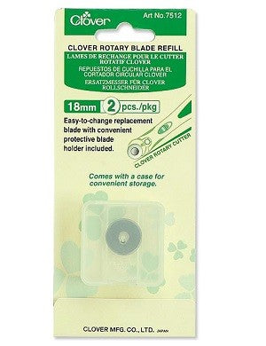 CLOVER ROTARY BLADE REFILL 18MM 2 PACK