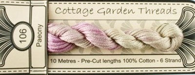COTTAGE GARDEN THREADS PAEONY 106