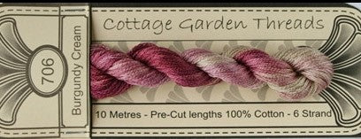 COTTAGE GARDEN BURGUNDY CREAM 706