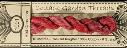 COTTAGE GARDEN THREADS 1001 Red Carnation