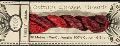 COTTAGE GARDEN THREADS HUGS N KISSES 1007