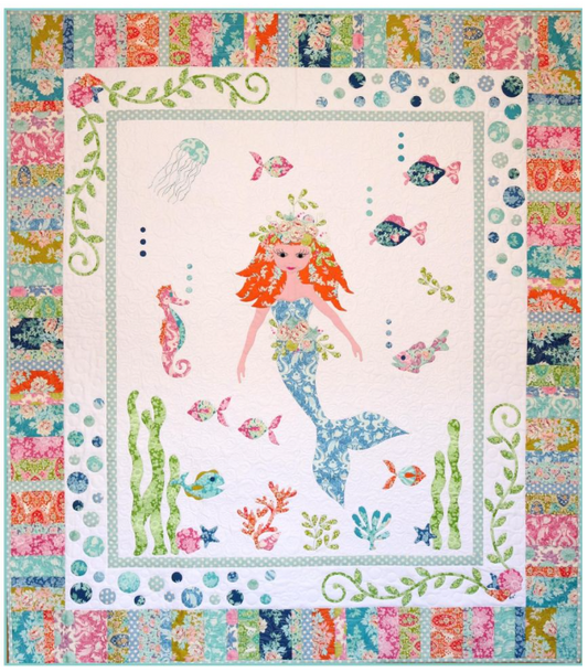 MERMAID GARDEN QUILT KIT