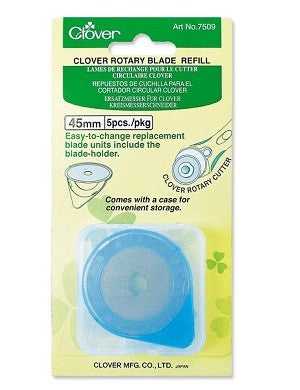CLOVER ROTARY BLADE REFILL 45mm 5 PACK